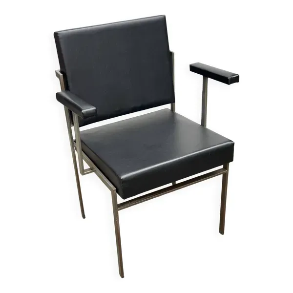 Fauteuil en similicuir mcm