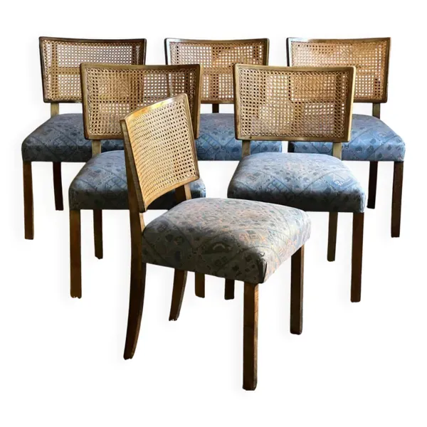 Ensemble de 6 chaises  modèle 319/12  Bruno Paul Bauhaus 1934