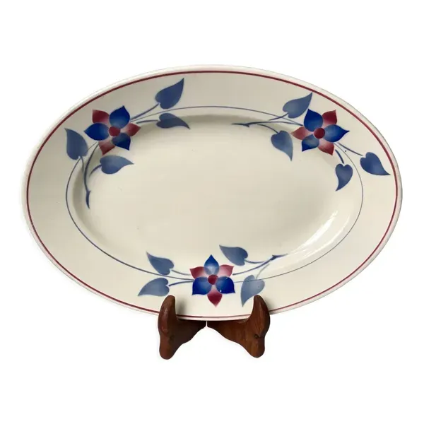 Plat ovale Saint-Amand modèle ''Pontaillac'' années 30-40