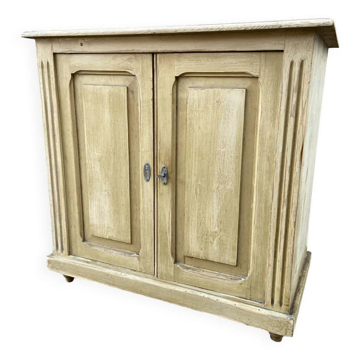 Petit meuble alsacien rustique vers 1900 sapin peint buffet meuble métier art populaire enfilade