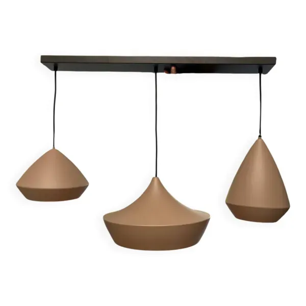 Suspension en métal beige