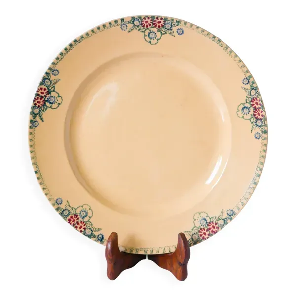 grand plat rond en Terre de Fer, XIXème