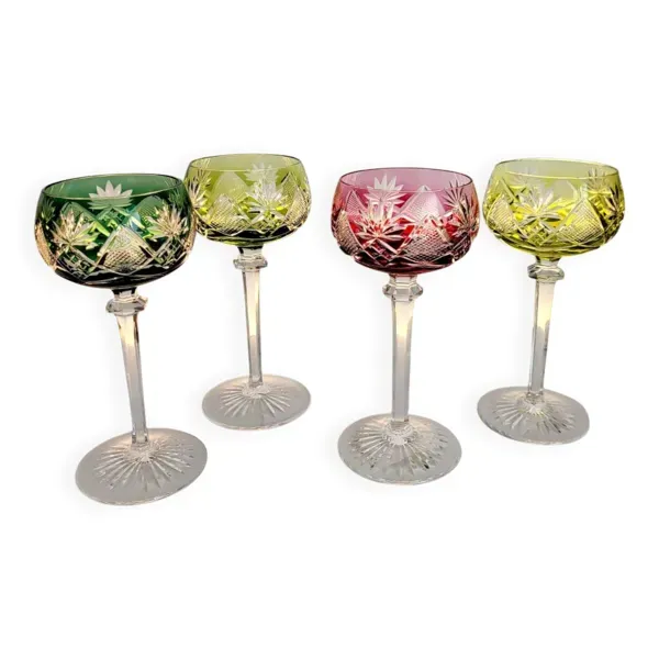 Coffret 4 Val Saint Lambert « Berncastel » nr.204 Roemer vitrage – Belgique 1905