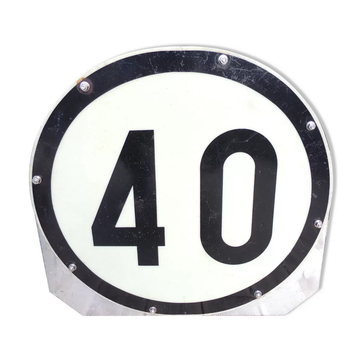 Plaque limitation déco industrielle