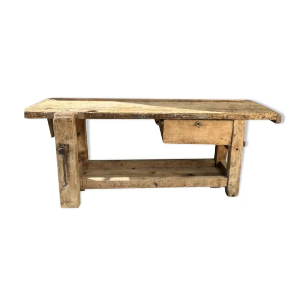 Ancien établi de menuisier
