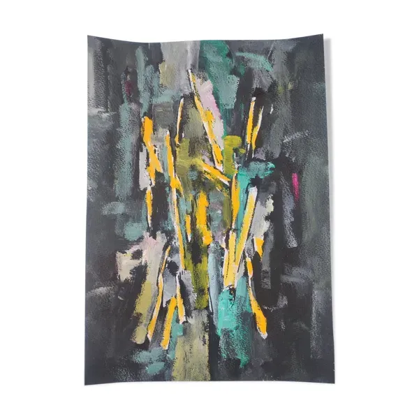 Peinture abstraite acrylique