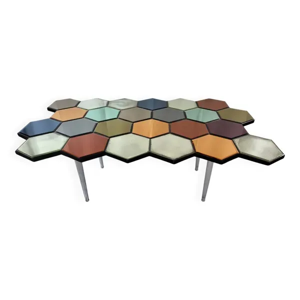 Table basse Olivier de Schrijver ''Hexagonale '' Ode's Design série limitée