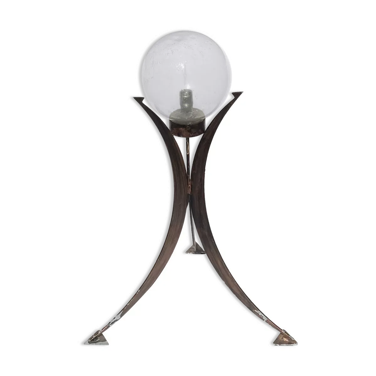 Lampadaire à trépied brutaliste, Allemagne années 1970