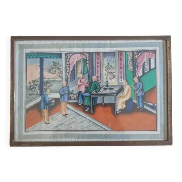 Peinture école chinoise 19e