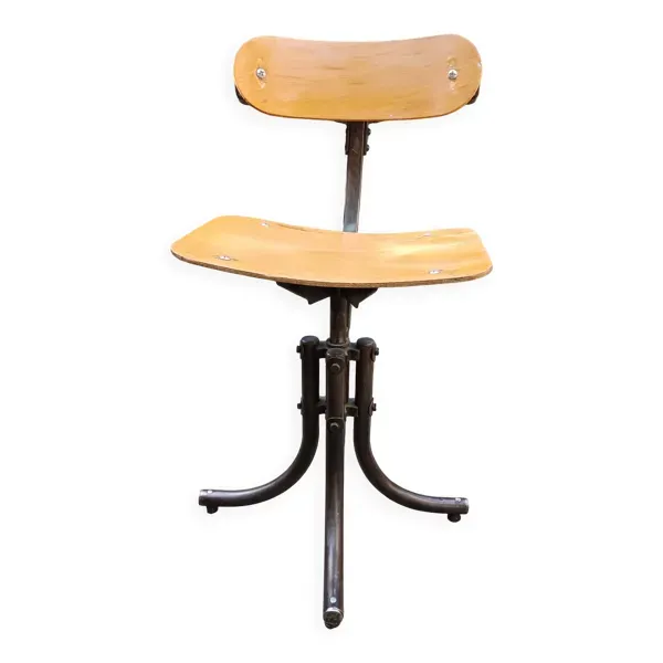 Chaise d'atelier de la marque Biénaise 1948