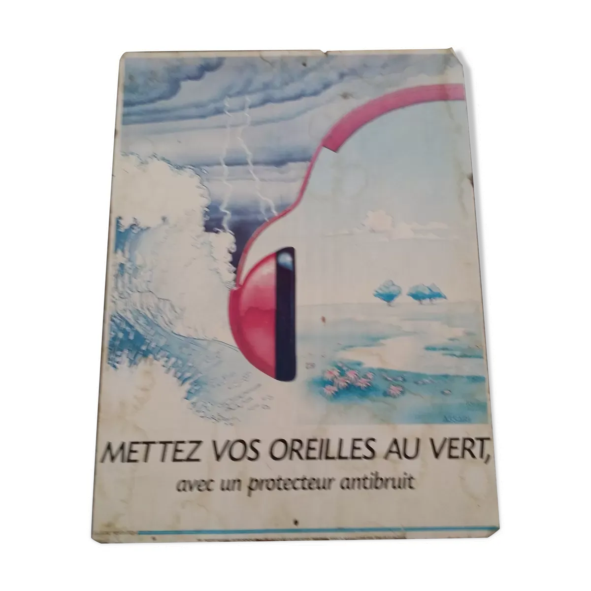 Affiche industriel sécurité authentique d'après Assari