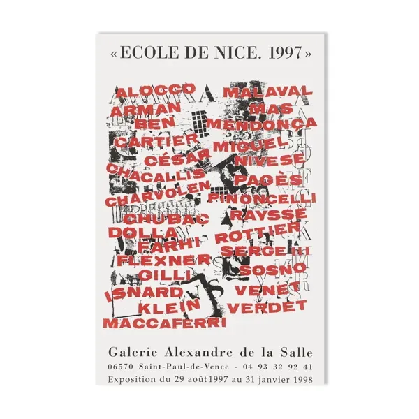 Arman, Affiche Ecole de Nice 1997