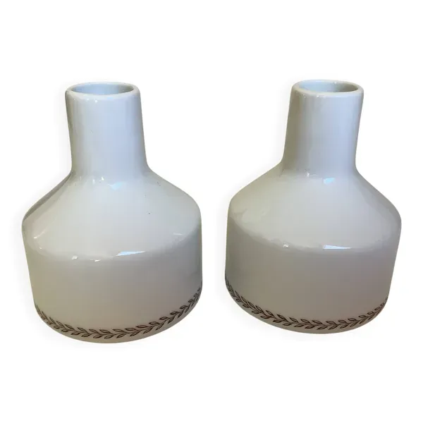 Paire vases bougeoirs Bavaria Germany