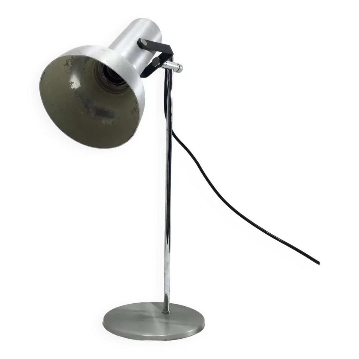 Lampe De Bureau En Métal Brossé