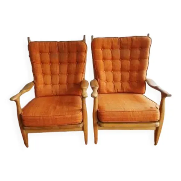 Guillerme et Chambron paire de fauteuils