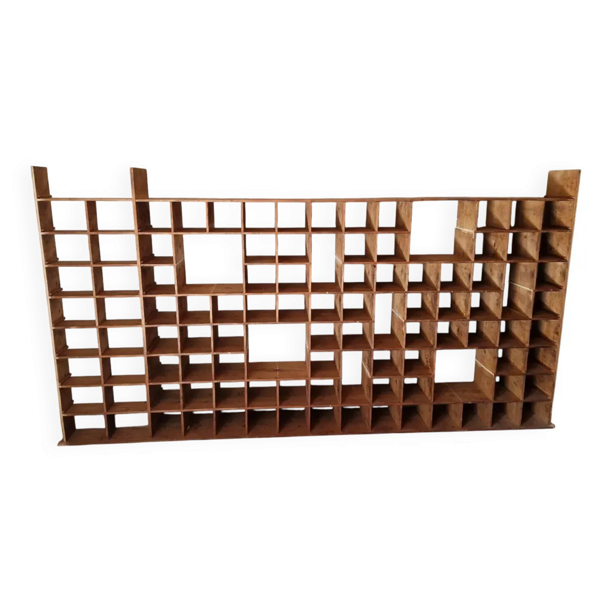 Grand meuble de métier en bois