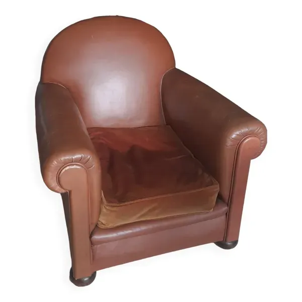 Fauteuil club en cuir