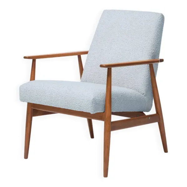 Fauteuil Lisek Mid-Century – Original vintage des années 1960 restauré par Henryk Lis