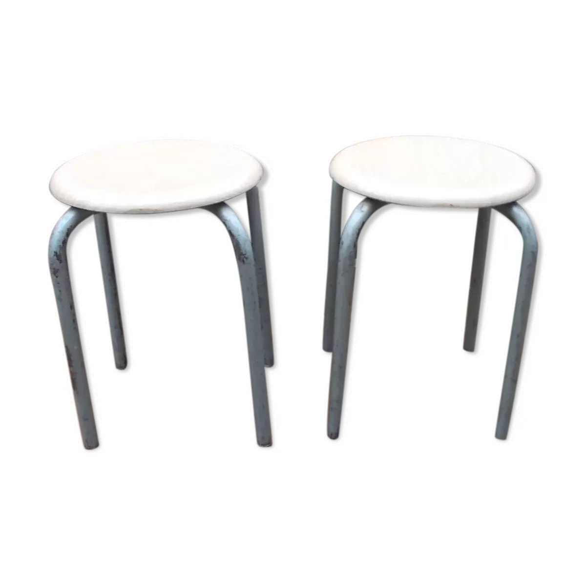 Paire de tabourets vintage Werzalit
