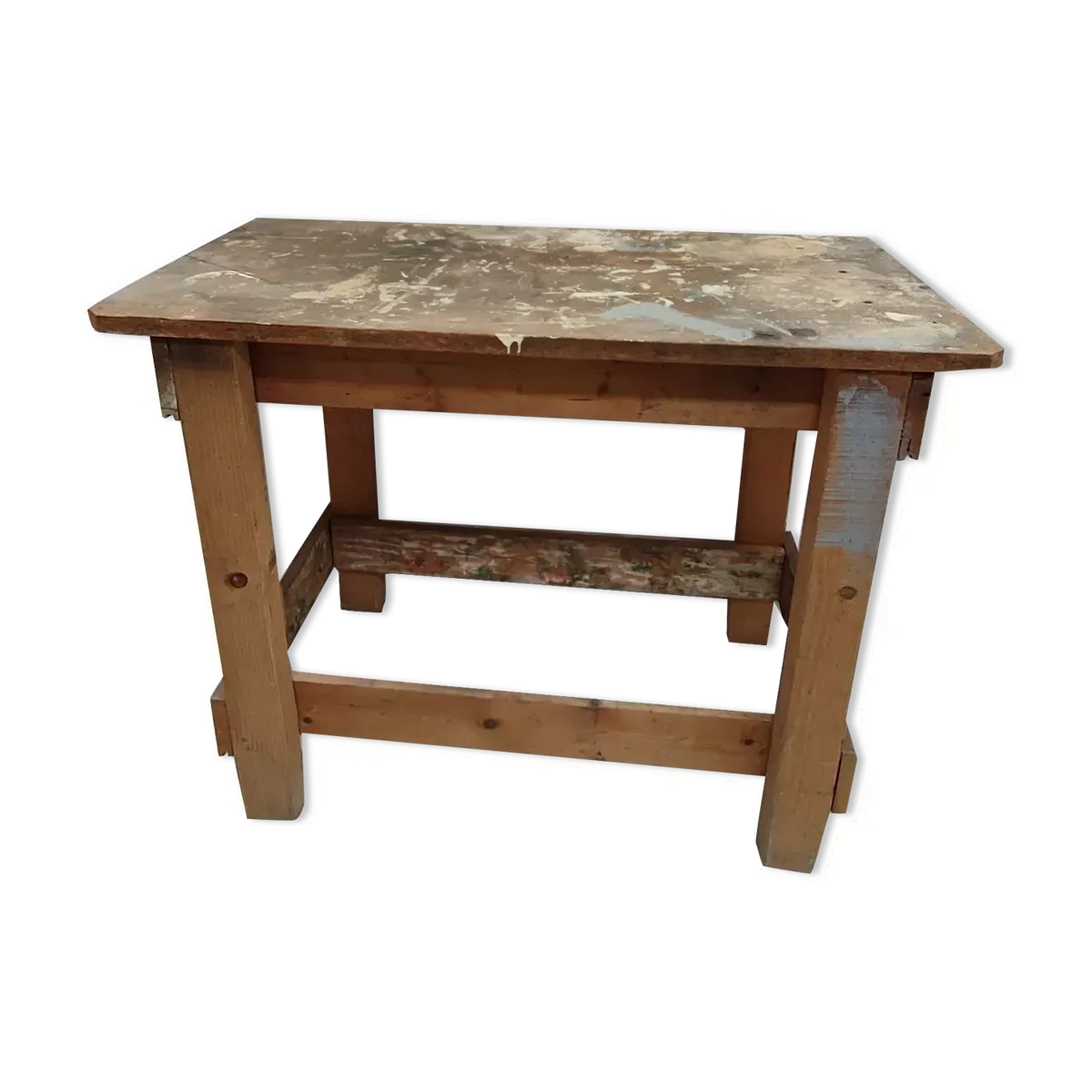 Établi en bois vintage