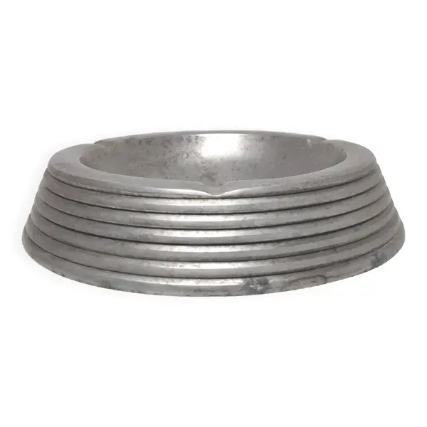 Cendrier rond vintage bistrot années 50 fonte aluminium
