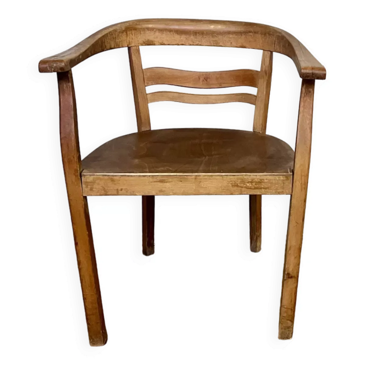 Fauteuil vintage en hêtre