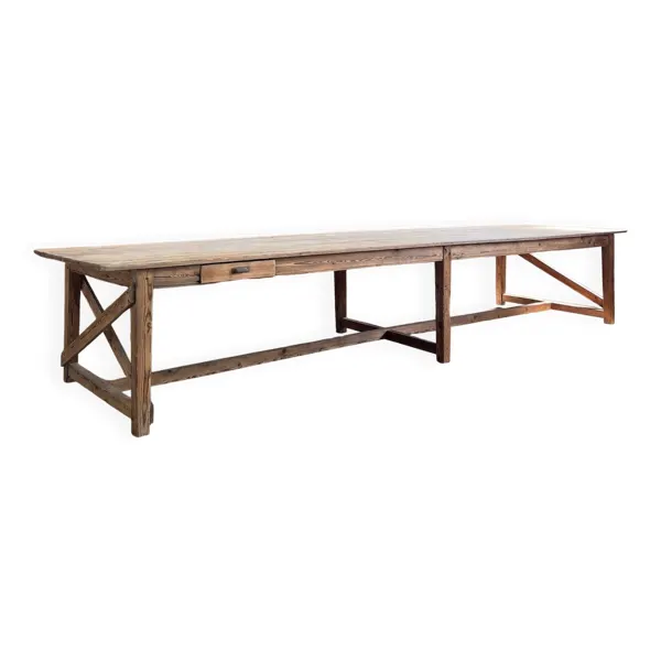 Ancienne grande table de travail