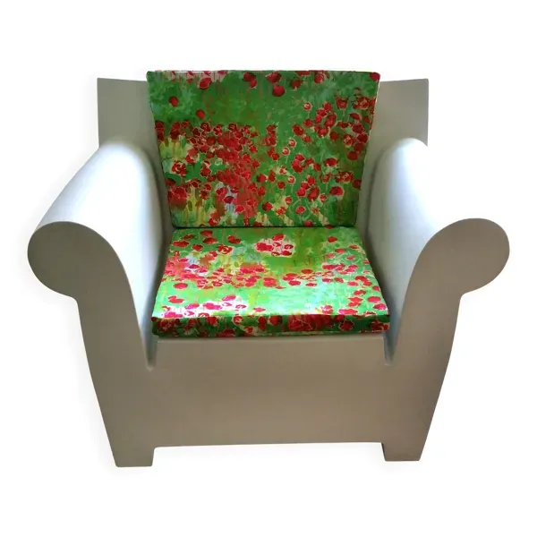 Fauteuil STARCK Bubble ''blanc zinc