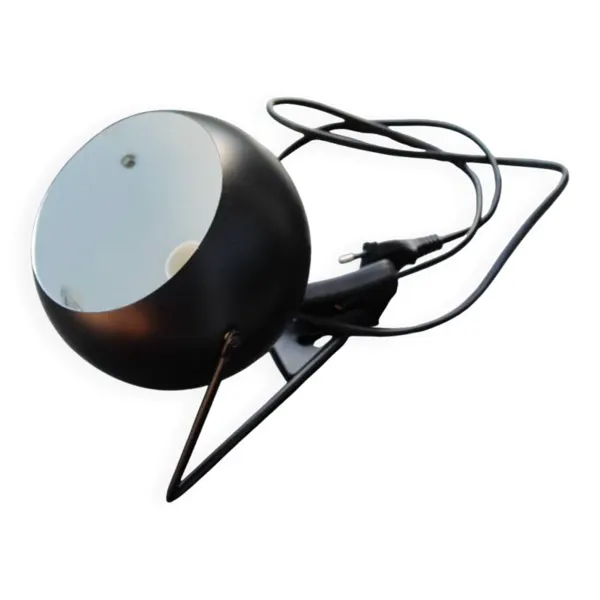 Lampe Eyeball Space Age noire
