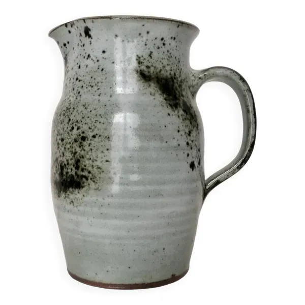 Pichet signé ATCH Thierry et Chantal Robert en grès du Loir