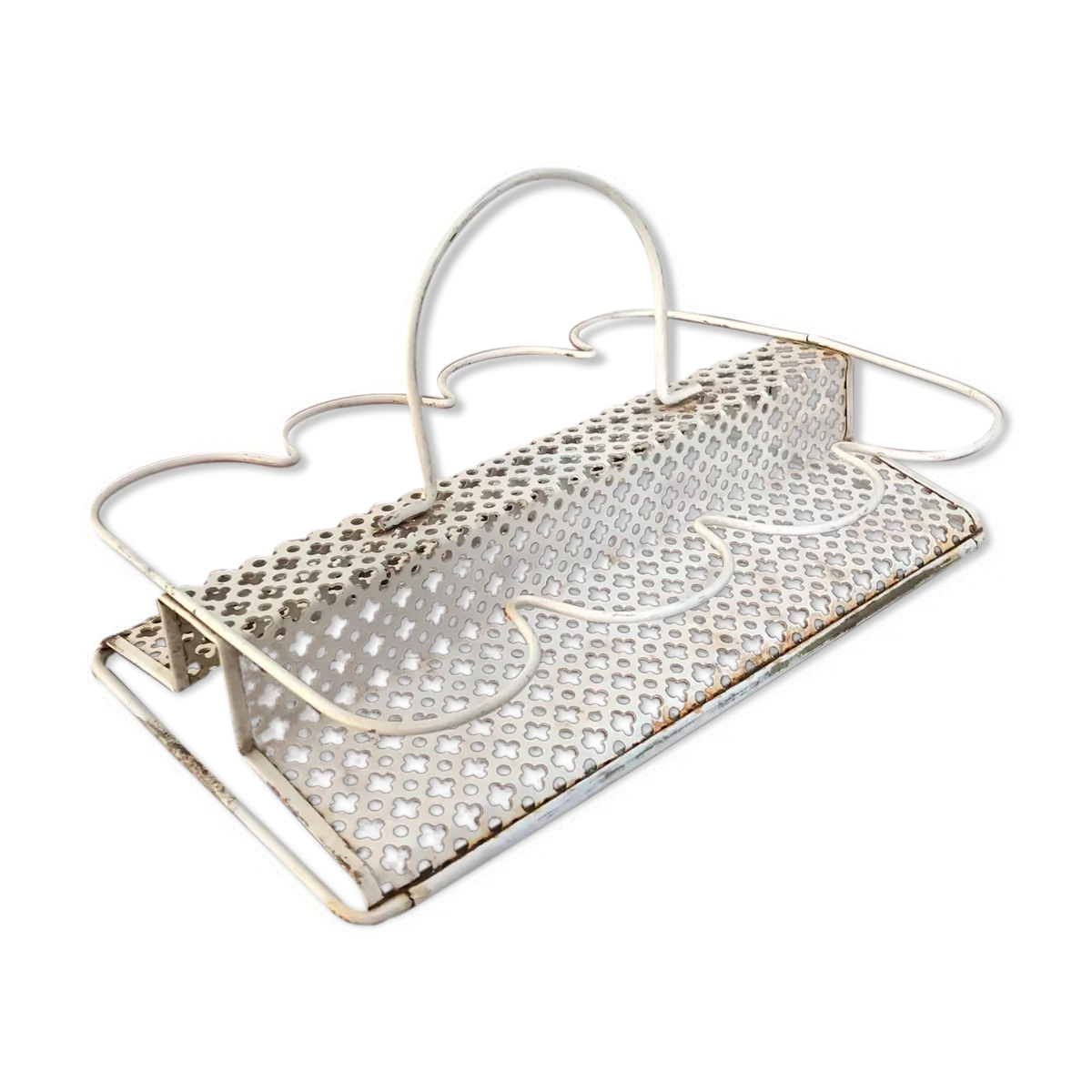 Panier porte verres en tôle perforée
