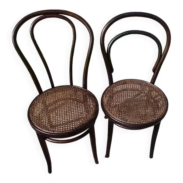 Paire de chaises de bistrot thonet