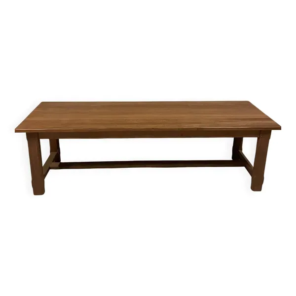 Immense Table de ferme bois massif - elegante 2m60