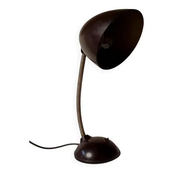 Lampe de bureau industrielle à bakeliet, E. K. Cole, jaren 30, Tsjechië.