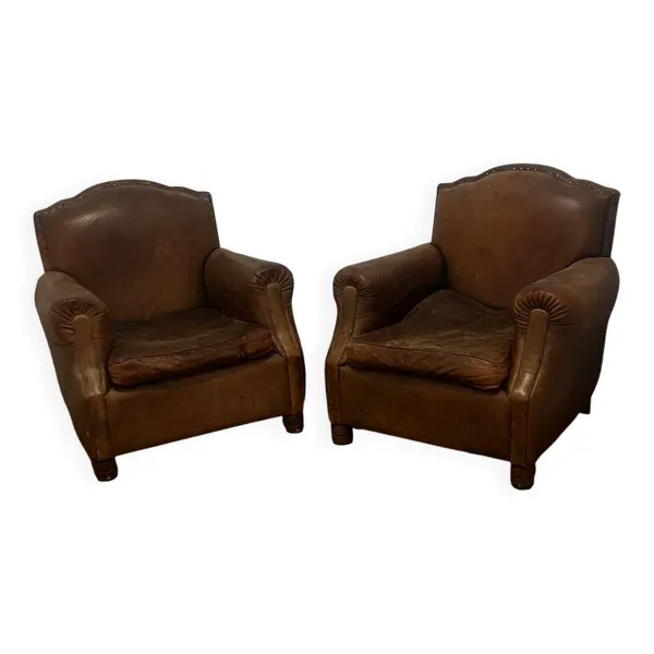 Paire de fauteuil club