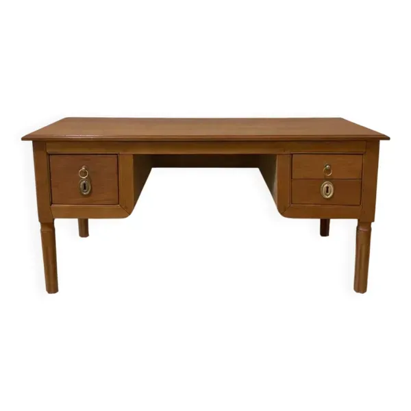 Table basse en bois massif avec tiroirs