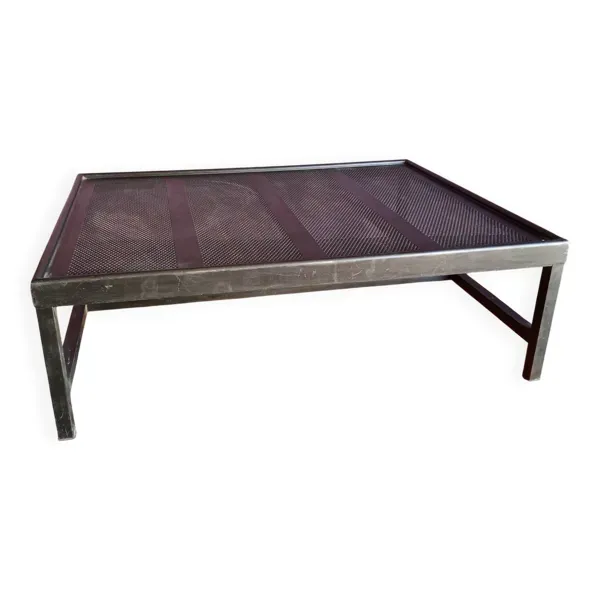 Table basse indus métal grand modèle