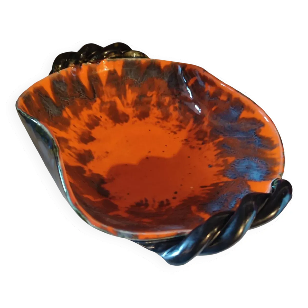 Coupe céramique Fat Lava Orange Noir