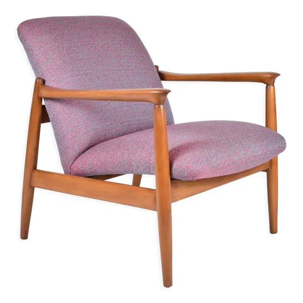 Fauteuil original restauré GFM-64, signé par le designer E.Homa, années 1960,