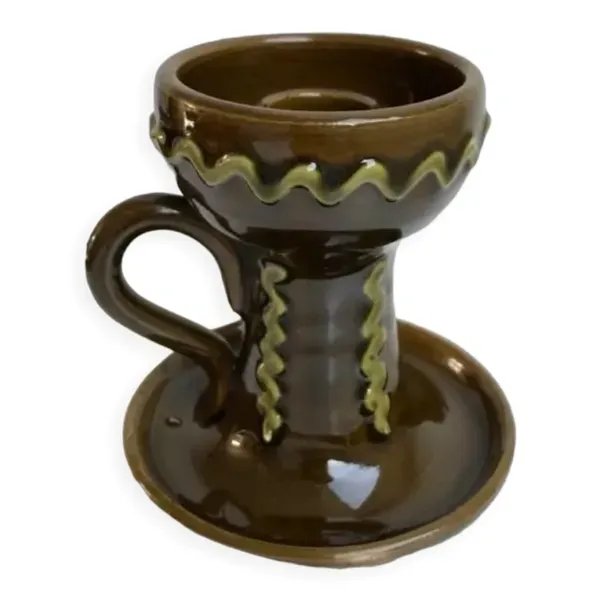 Bougeoir en céramique Italie années 70