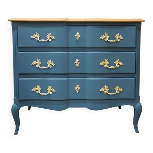Commode vintage en merisier relookée