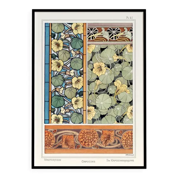 Affiche “Capucine”, d’après une lithographie art nouveau de 1897