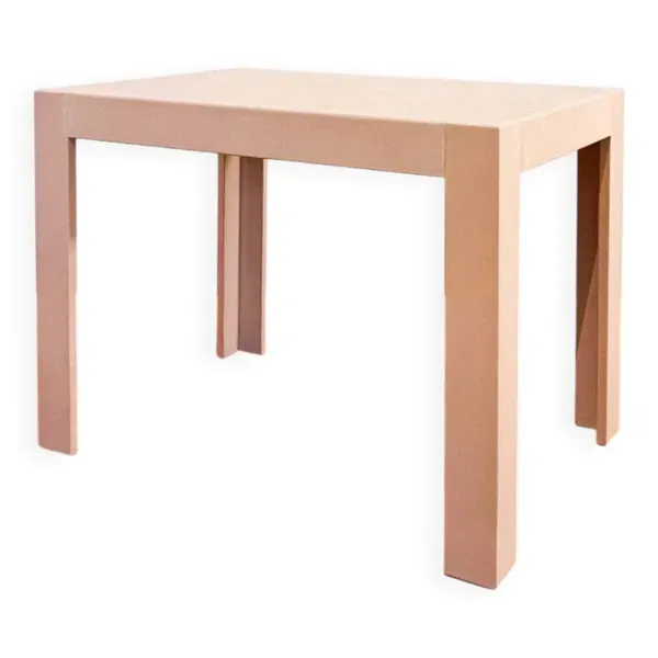 Jean-michel frank - table d’appoint gainée de cuir
