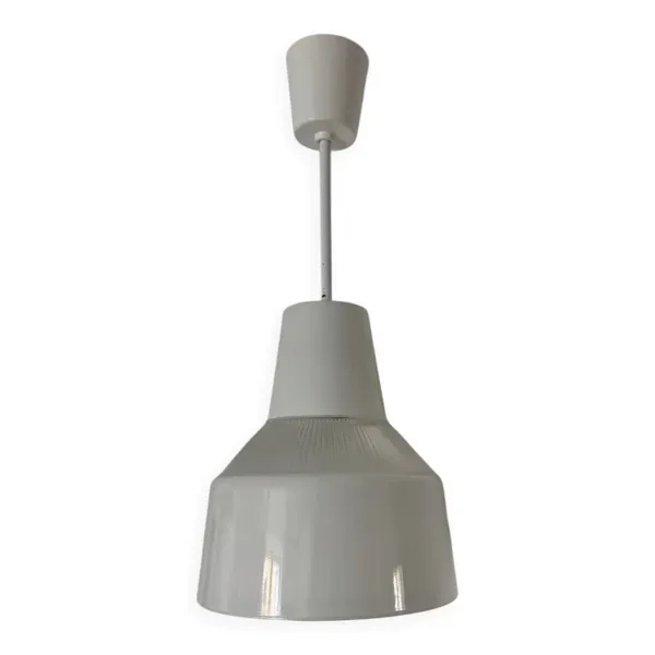 Lustre verre Holophane années 70