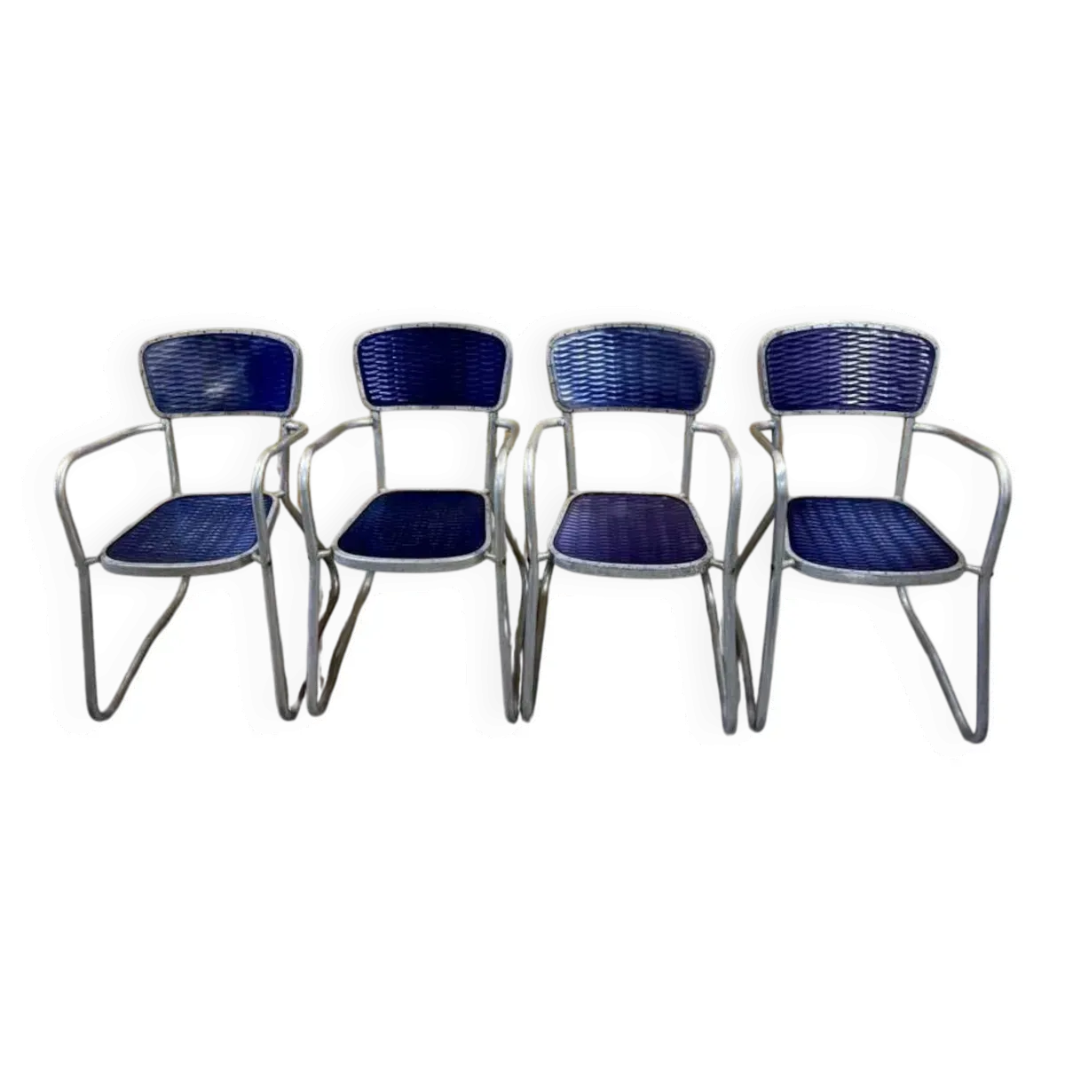 Série Lot de 4 chaises Fauteuil Gaston Viort