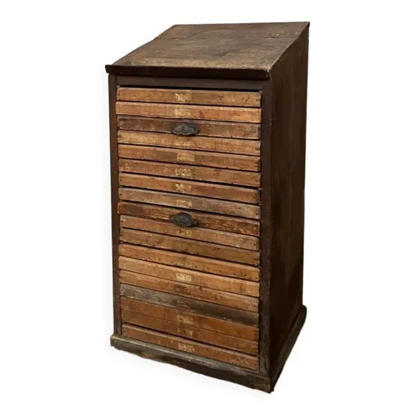 Meuble de métier , imprimeur ,imprimerie