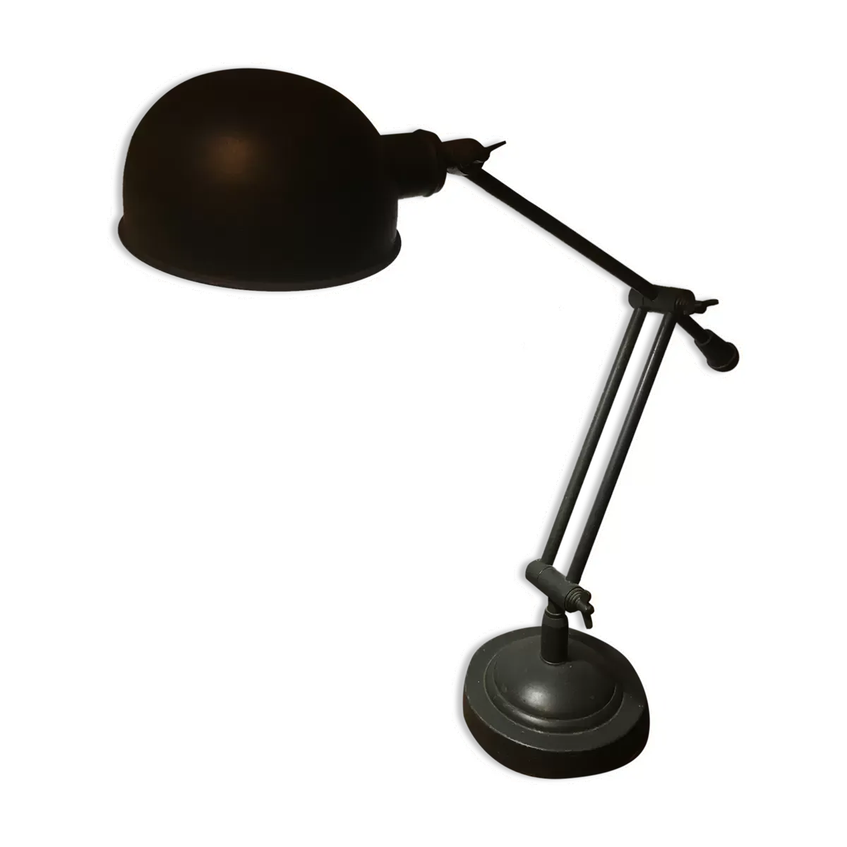 Lampe de bureau articulée en métal de style industriel