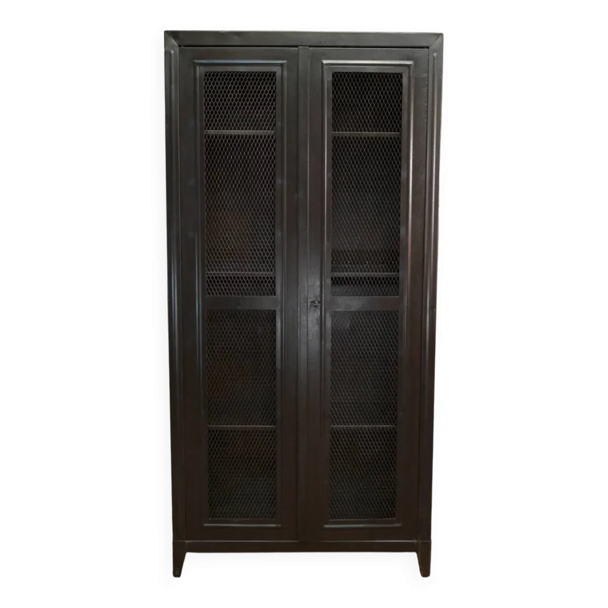 Armoire grillagée Tolix 2 portes en métal
