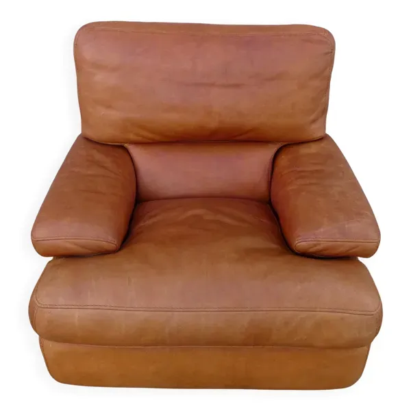 Fauteuil cuir DUVIVIER vintage loft