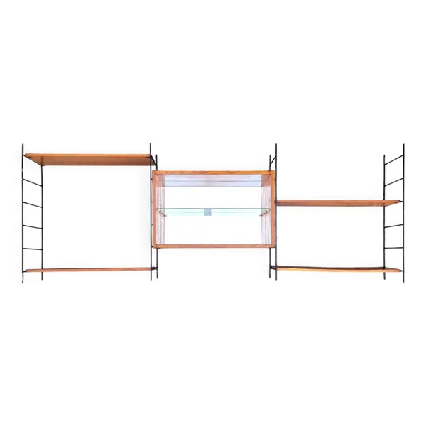 Étagères vintage bois et métal, rangement design